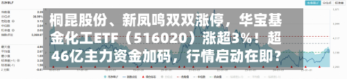 桐昆股份、新凤鸣双双涨停，华宝基金化工ETF（516020）涨超3%！超46亿主力资金加码	，行情启动在即？-第3张图片